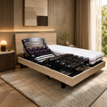 Lit électrique duo Premium Tissu HT20 cm Mon Lit Douillet