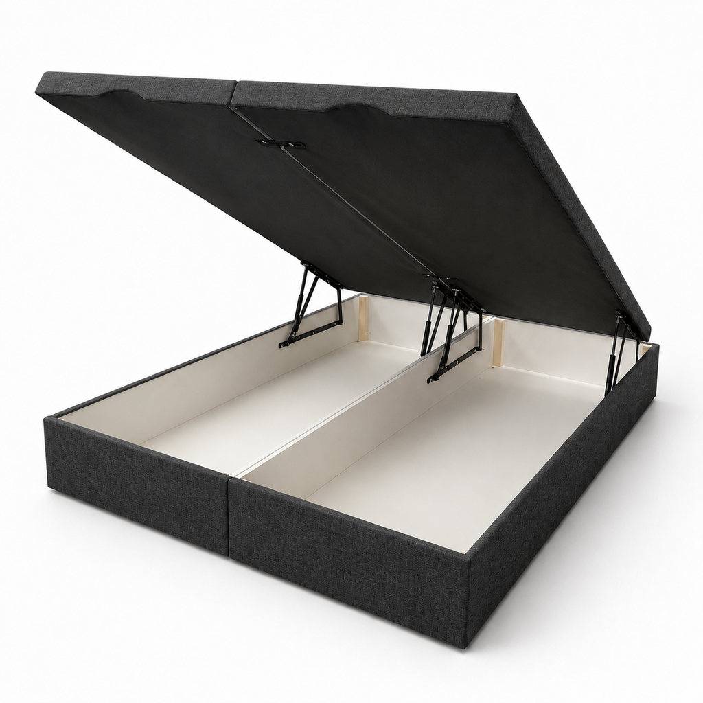 Lit double coffre tapissier Mon Lit Douillet